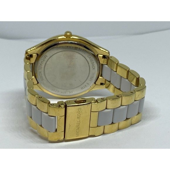 Michael Kors MK4295 Women\'s Two Tone Analog White